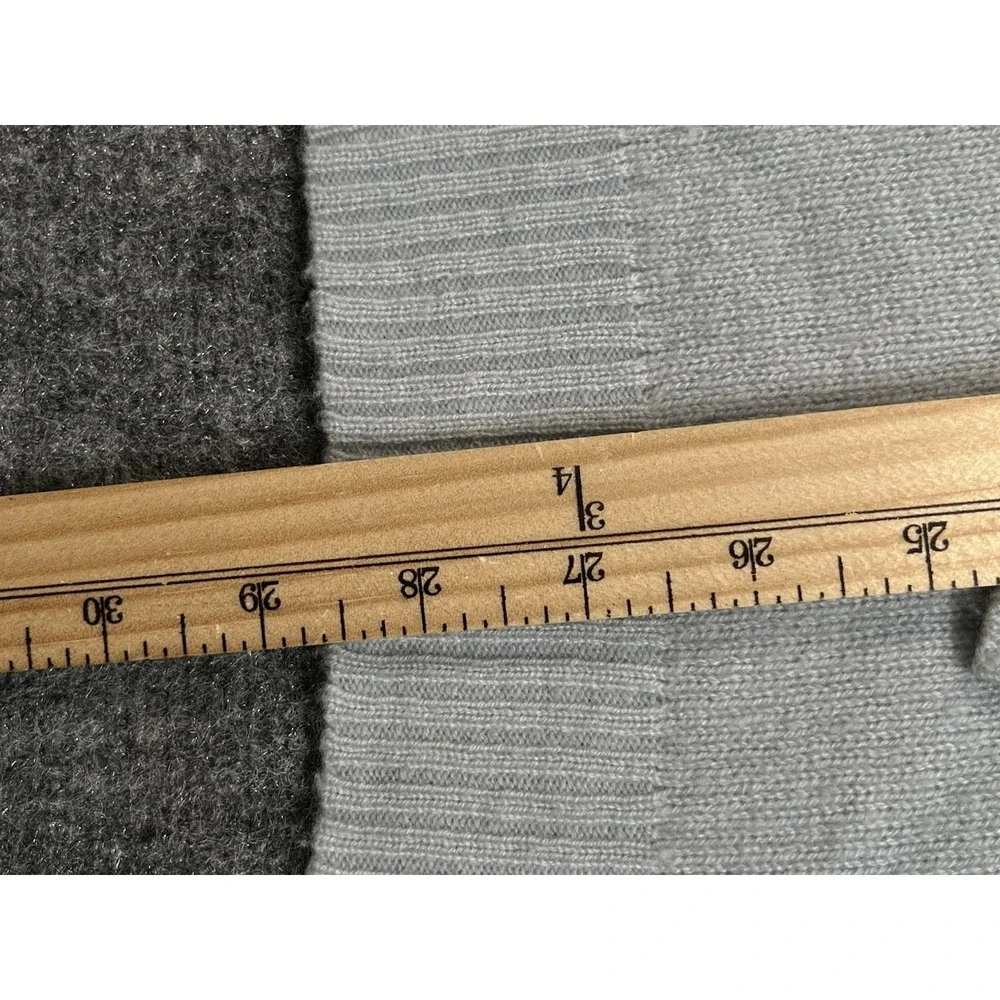 PUBLIC OPINION LONG‎ SLEEVE 100% CASHMERE CREW NECK SWEATER  Large BLUELuxury